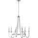 Artemis 6 Light 30 inch Polished Nickel Chandelier Ceiling Light